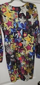 ASOS Multicolor Star Print Backless Dress